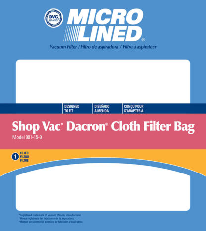 SHOP VAC 901-15-19 DACRON CLOTH BAG