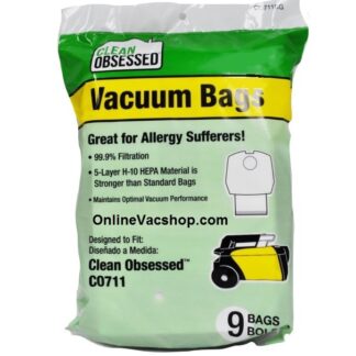 Clean Obsessed Vacuum Bags CO711BG 9 Pack