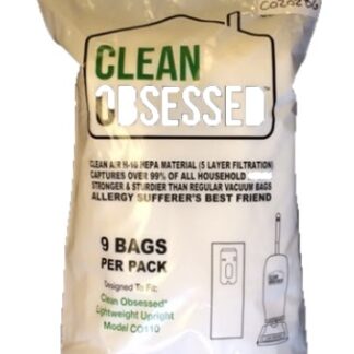 Clean Obsessed Lightweight Upright Vacuum Bags 9 Pack