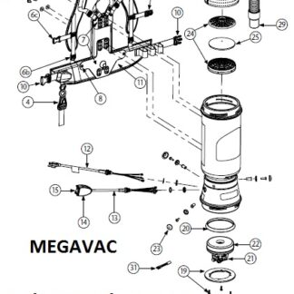 Proteam Megavac Parts Diagram