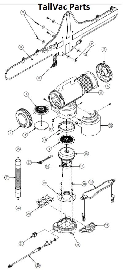 Proteam Tailvac Parts Diagram