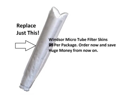 Windsor Sensor Micro Tube Filter 5301ER Skins with Wire Ties 25 Pack