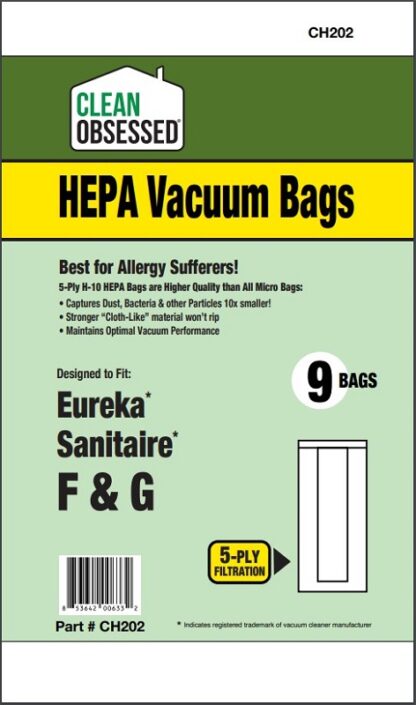 Eureka Type FG HEPA Filter Bags