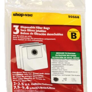 Shop-Vac All Around Type B Bags 3 Pack 9066800