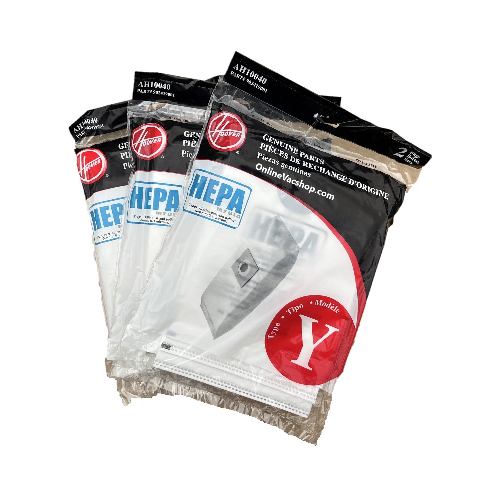 HOOVER Type A Filtration Bags for Select Hoover Upright Cleaners
