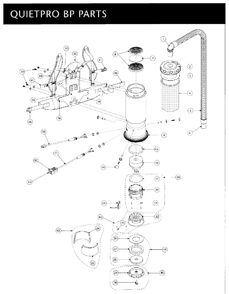 ProTeam QuietPro BP Parts Manual