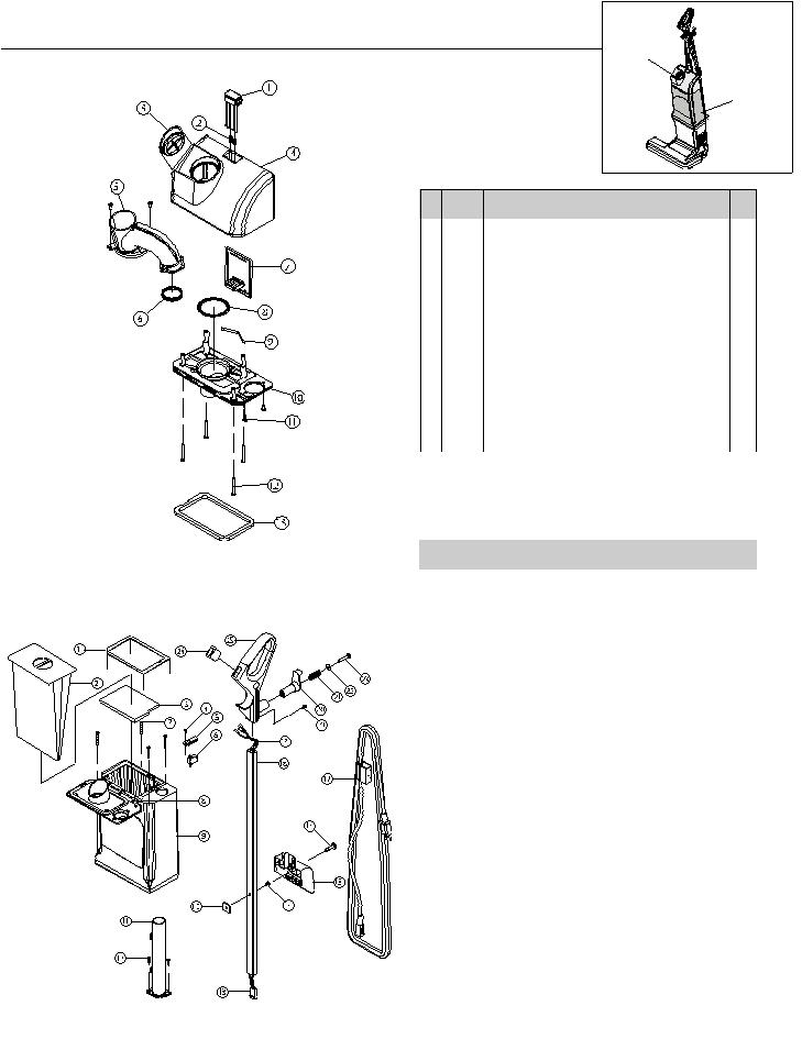 ProTeam ProCare Upright Parts