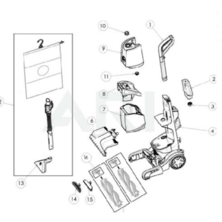 Hoover SmartWash+ Automatic Carpet Cleaner Parts Manual